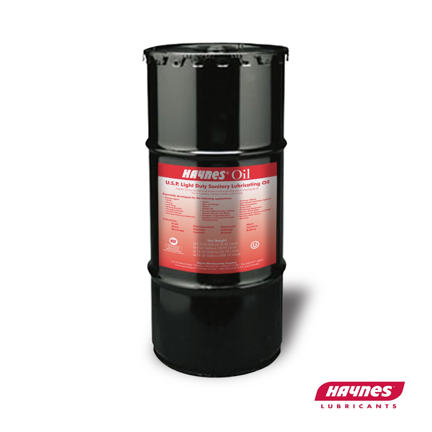 Haynes Oil (15 gal. & 55 gal. Drum) Haynes Manufacturing Haynes Oil (15 gal. & 55 gal. Drum) Haynes Manufacturing