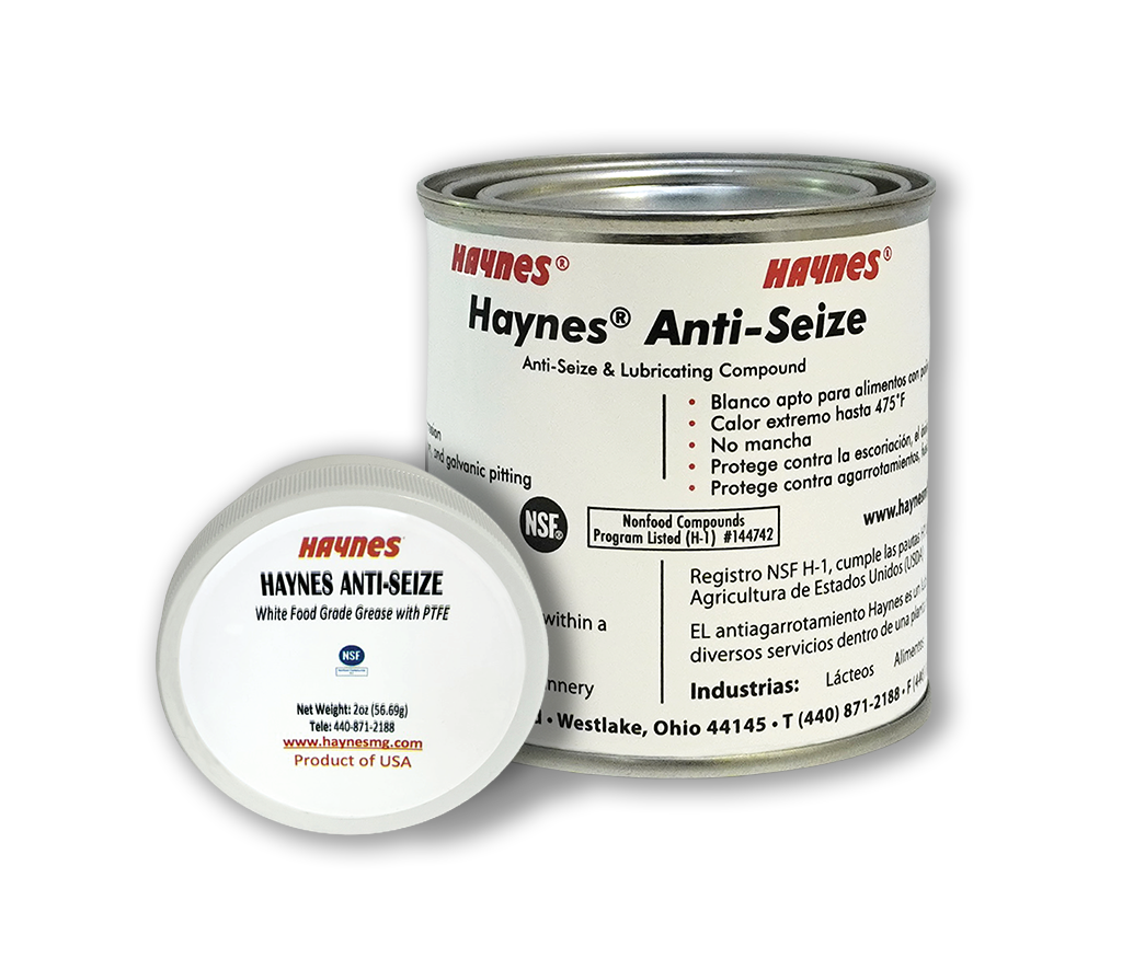 Haynes Anti-Seize compound can on a white background