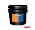 Black lubricant pail with Hayens Lubri-Film plus label on a white background with Haynes logo