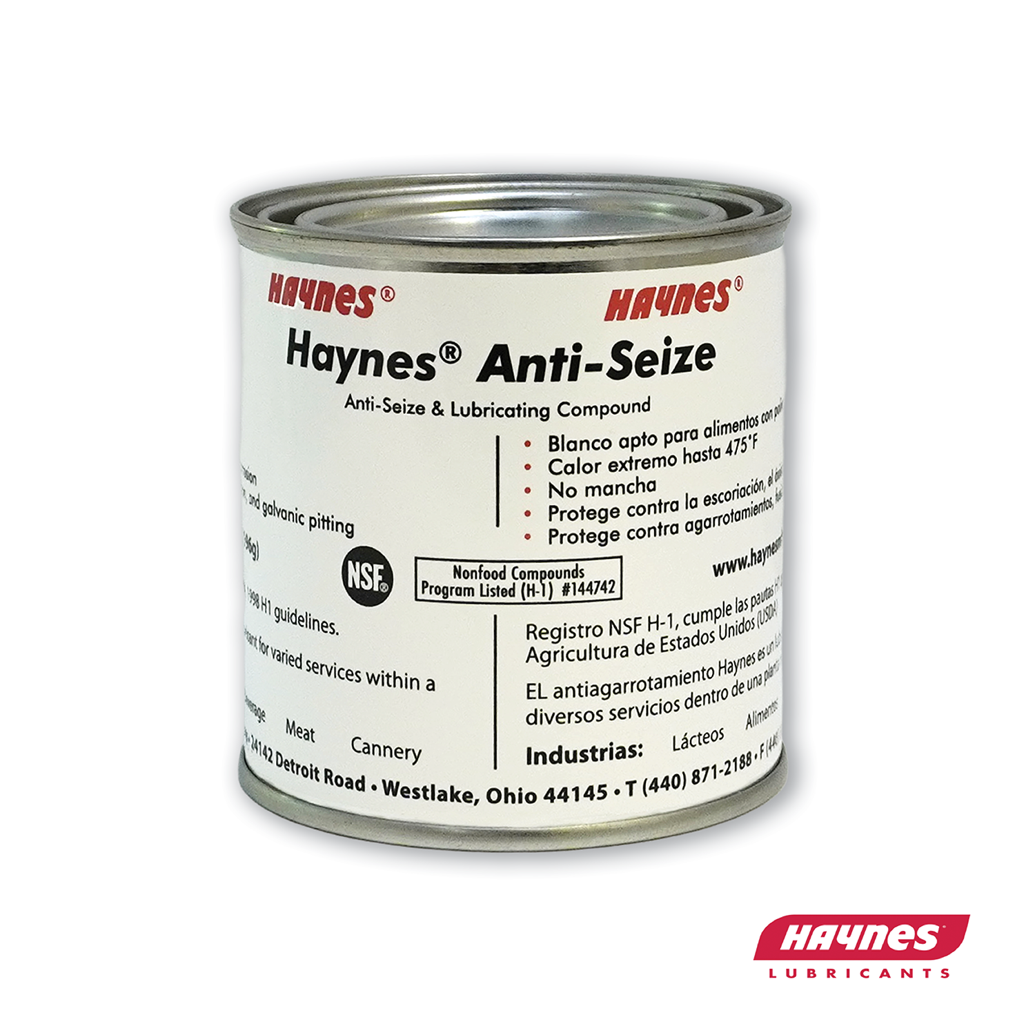 Haynes Anti-Seize lubricant can on a white background with Haynes logo